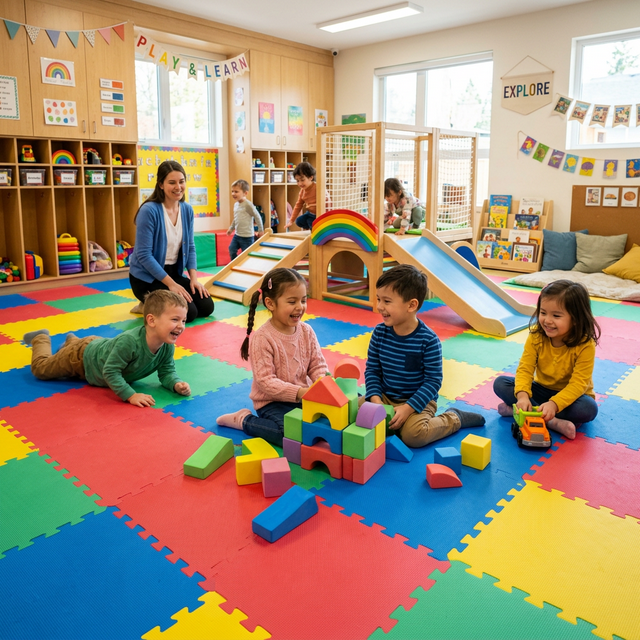 Tatami para zona de juegos infantiles