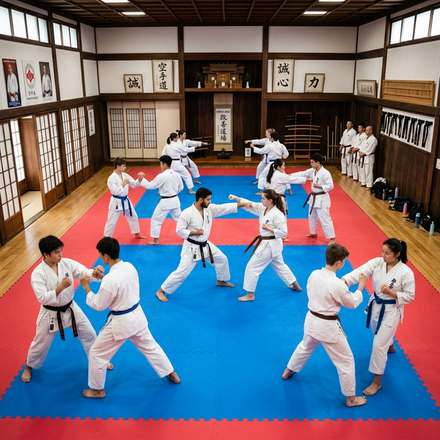 Tatami para karate y artes marciales